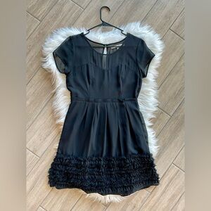 Elegant Black Women’s Size 8 Midi Dress by Lauren Conrad